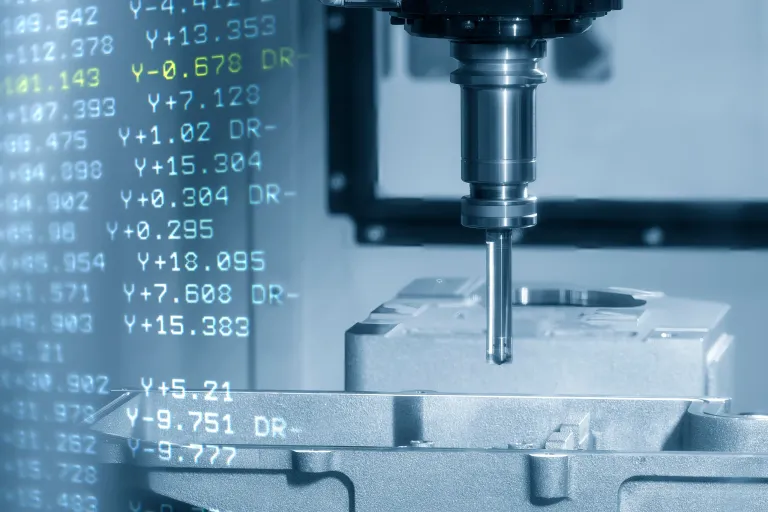 image for blog titled "what language does a cnc machine use"